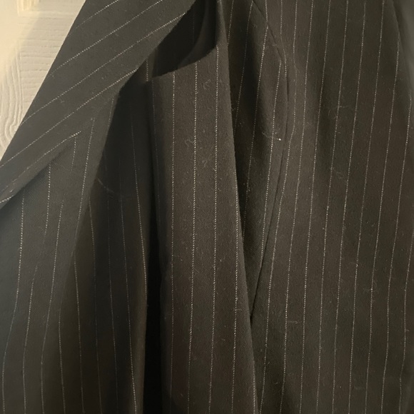 Sabié black pinstripe cape with pockets size large - Picture 4 of 10